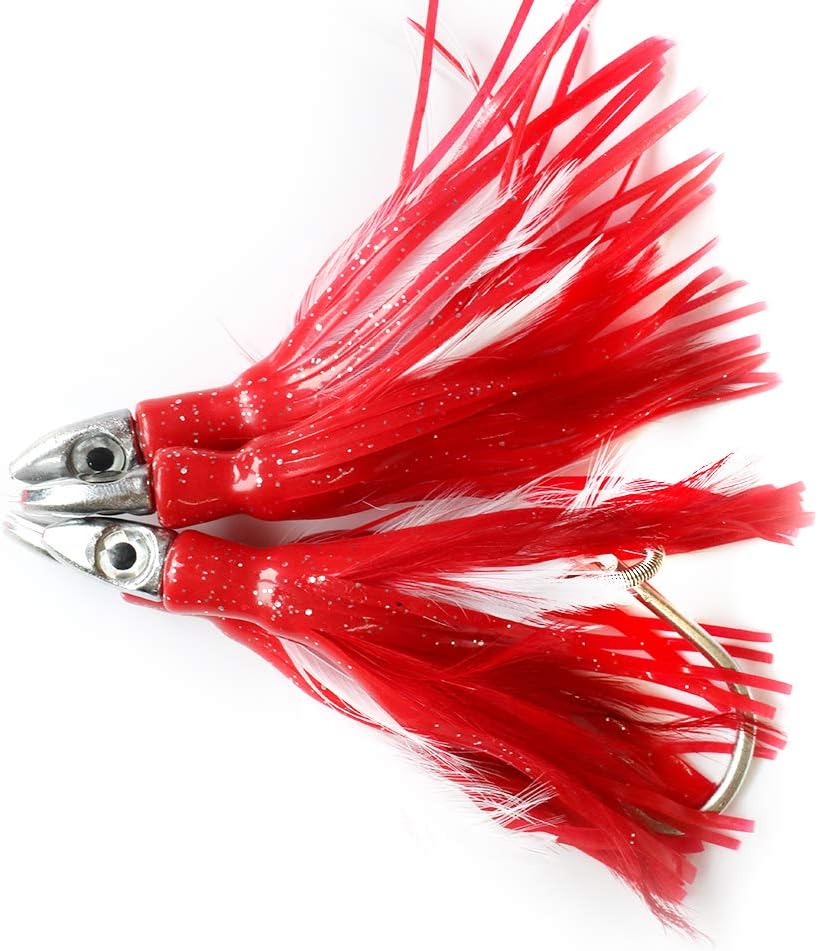 Kmucutie One Set of seawater Big Game Fishing Bait Marlin Tuna Trolling Lures with Bag Fishing Tackle