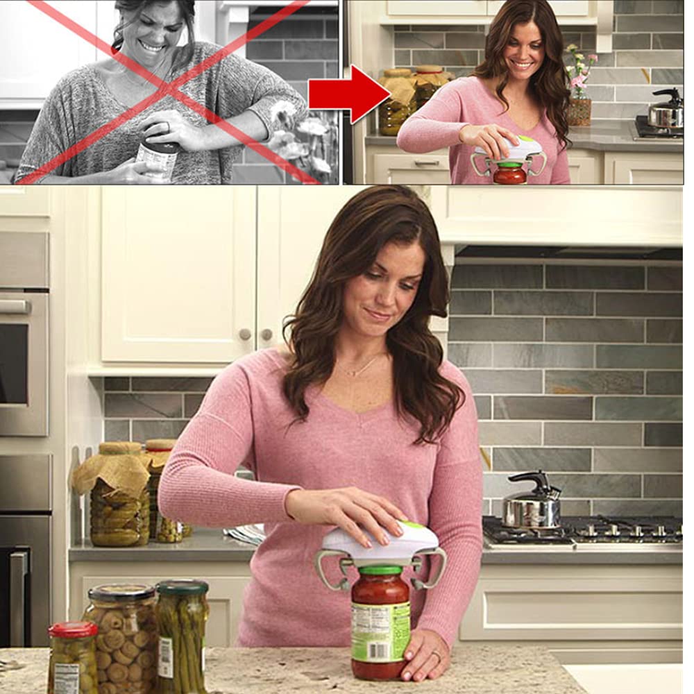 Apriscatole Elettrico One Touch - Facile Da Usare, Per Anziani E Persone Con Artrite