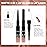 evpct 1Pcs Bright Pure Nude Pink Matte Lip Liner and Liquid Lipstick Stain Makeup Set for Women, Nude Long Lasting Smudge Proof Lipstick labiales matte mate larga duracion listip 24 hours originales