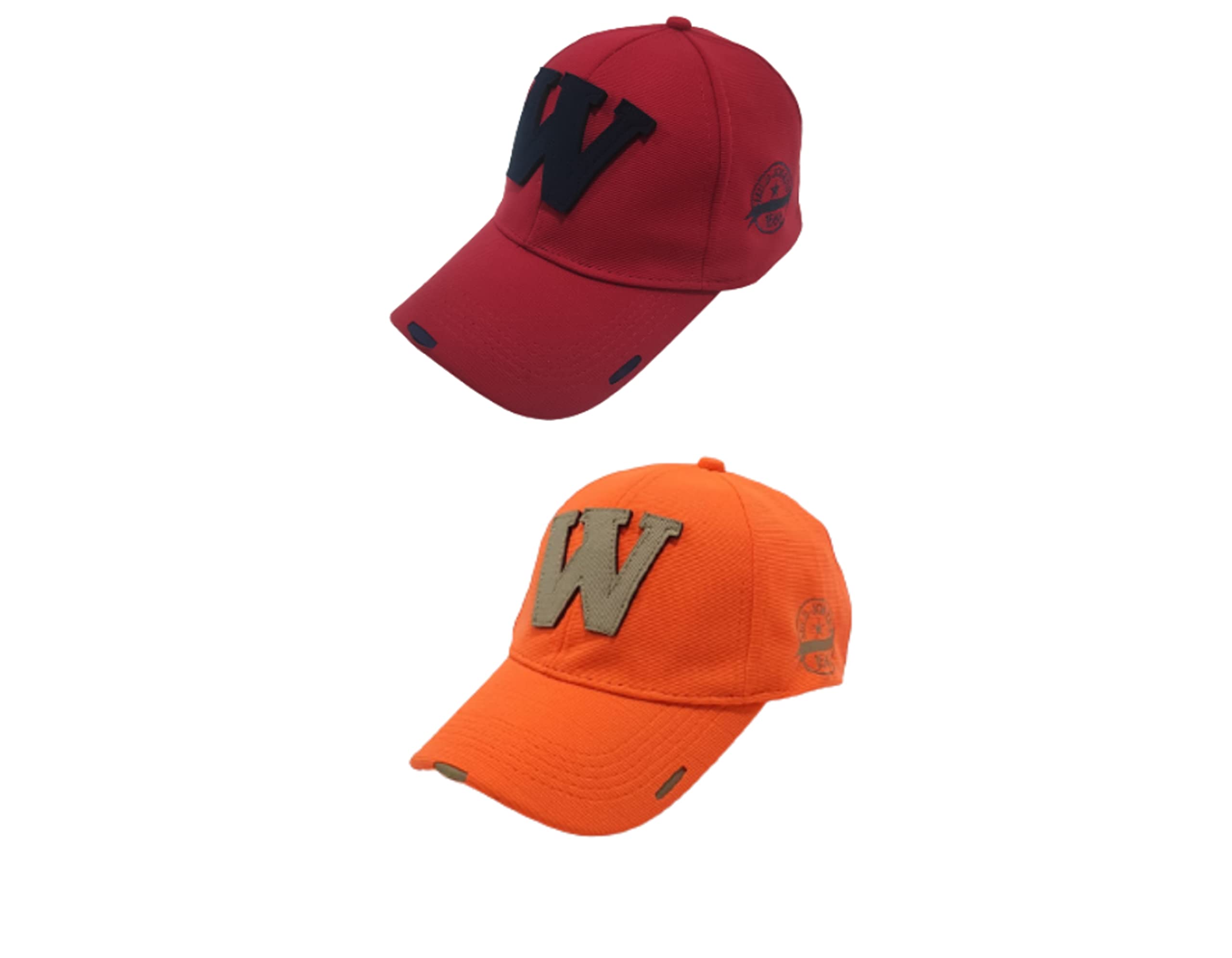 CLASSYMESSI Baseball Caps for Mens and Womens UV- Protection Cotton Blend W Caps Men for All Fashion Caps for Boys and Girls Use Indoor Outdoor and All Activities (W RED, Orange) (B0BZ8GQSFW) Amazon Price History, Amazon Price Tracker