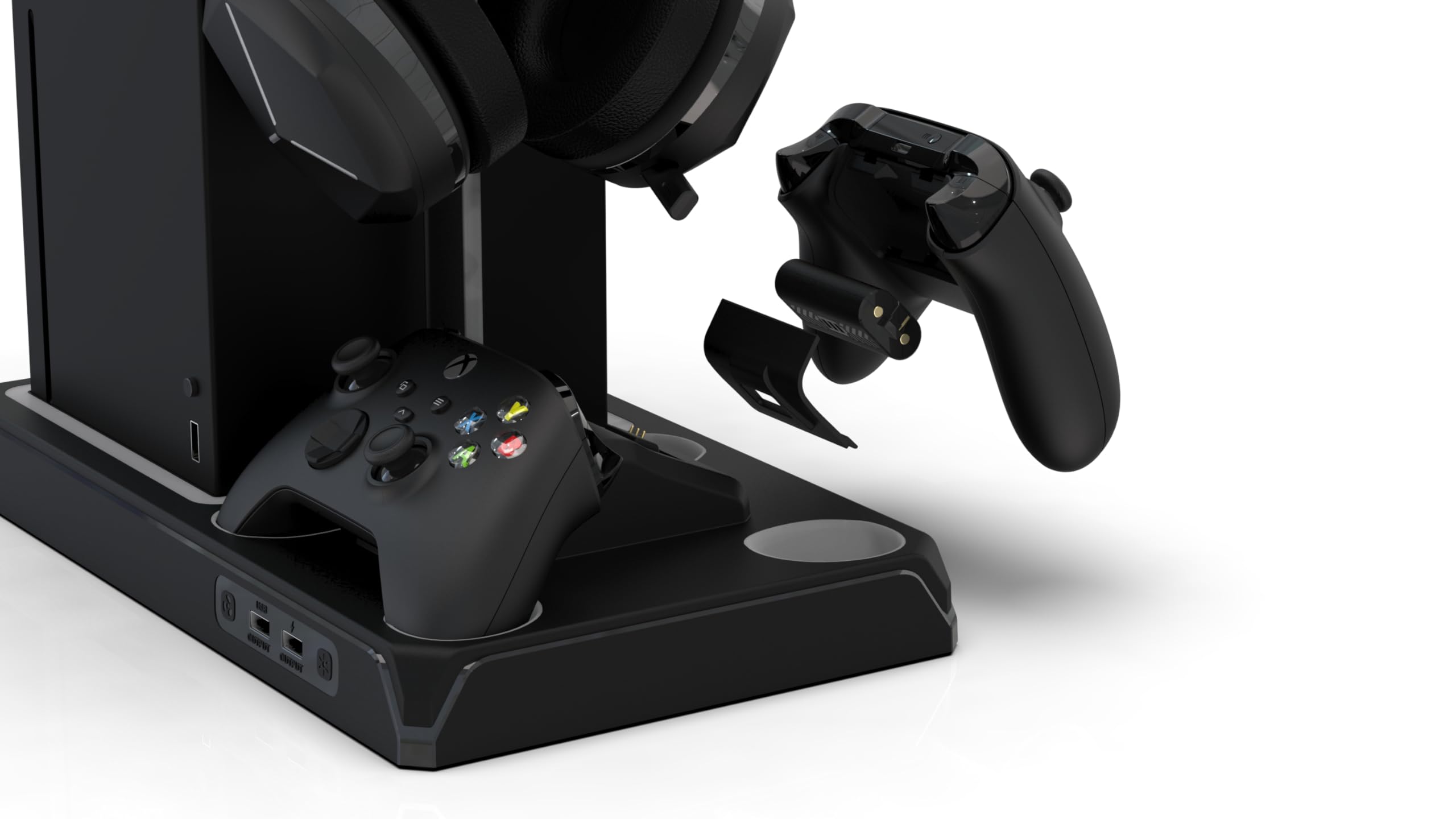Imp Gaming DLX LED Twin Charging Tower With Cooling Fans & Game Storage Stand Xbox Series X