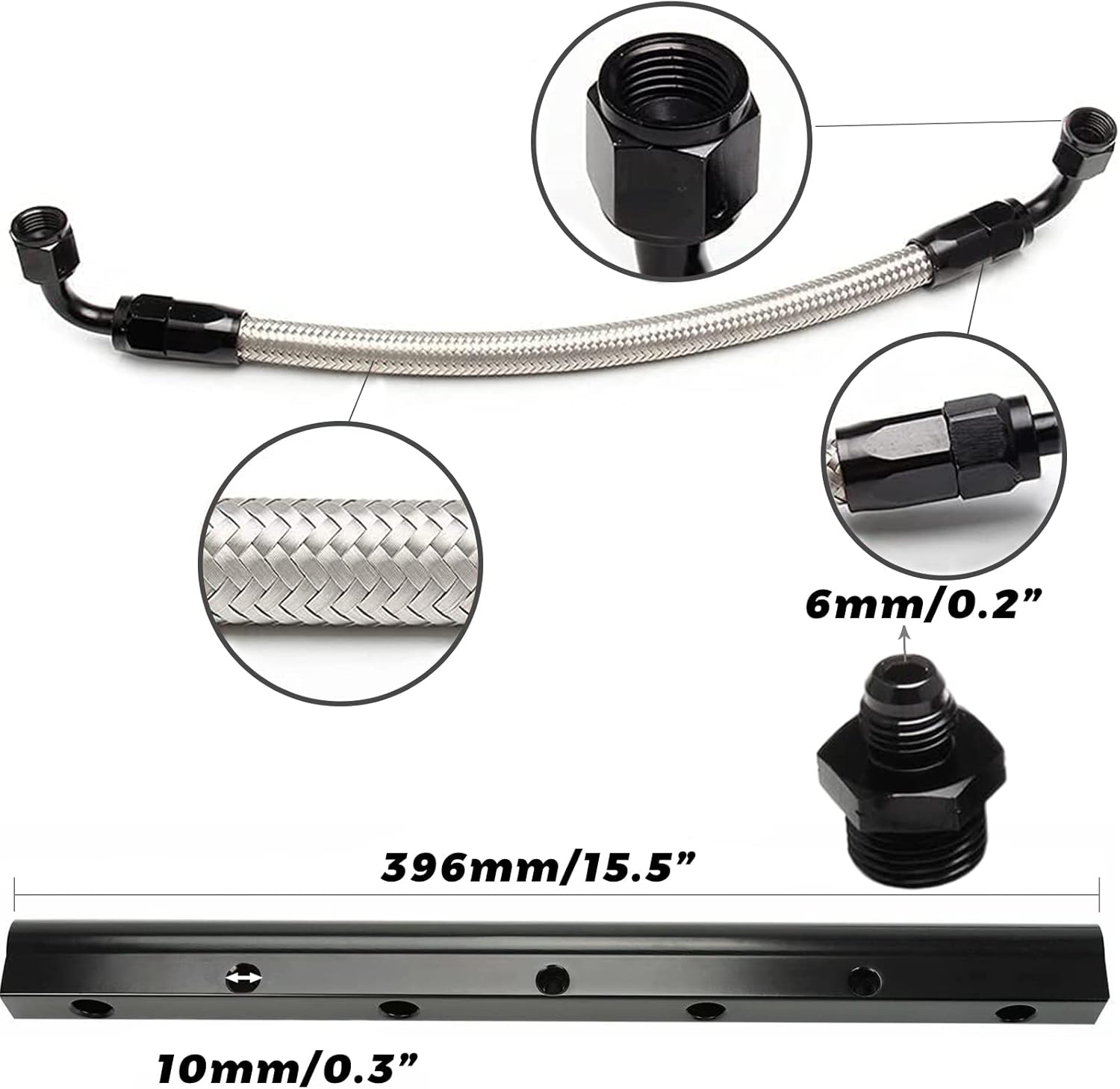 YESHMA For LS LS1 LS2 LS6 Intake Manifold Compatible with Chevy 4.8L 5.3L 5.7L 6.0L (92MM Black)