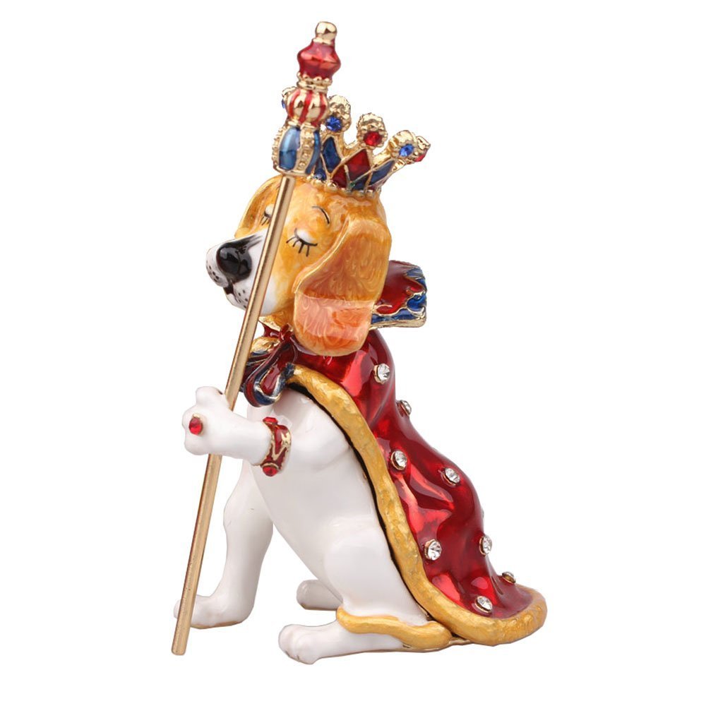 Amazon｜犬Prince Trinketジュエリーボックスメタルジュエリーケース