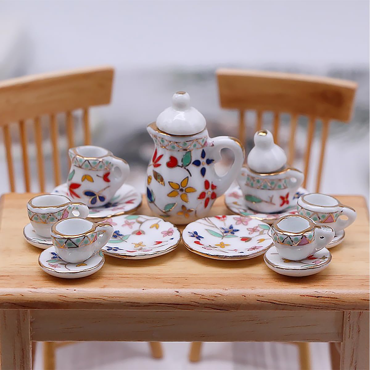 Ancien Service à Thé De Poupée - Porcelaine - Dinette Vintage Années 1950
