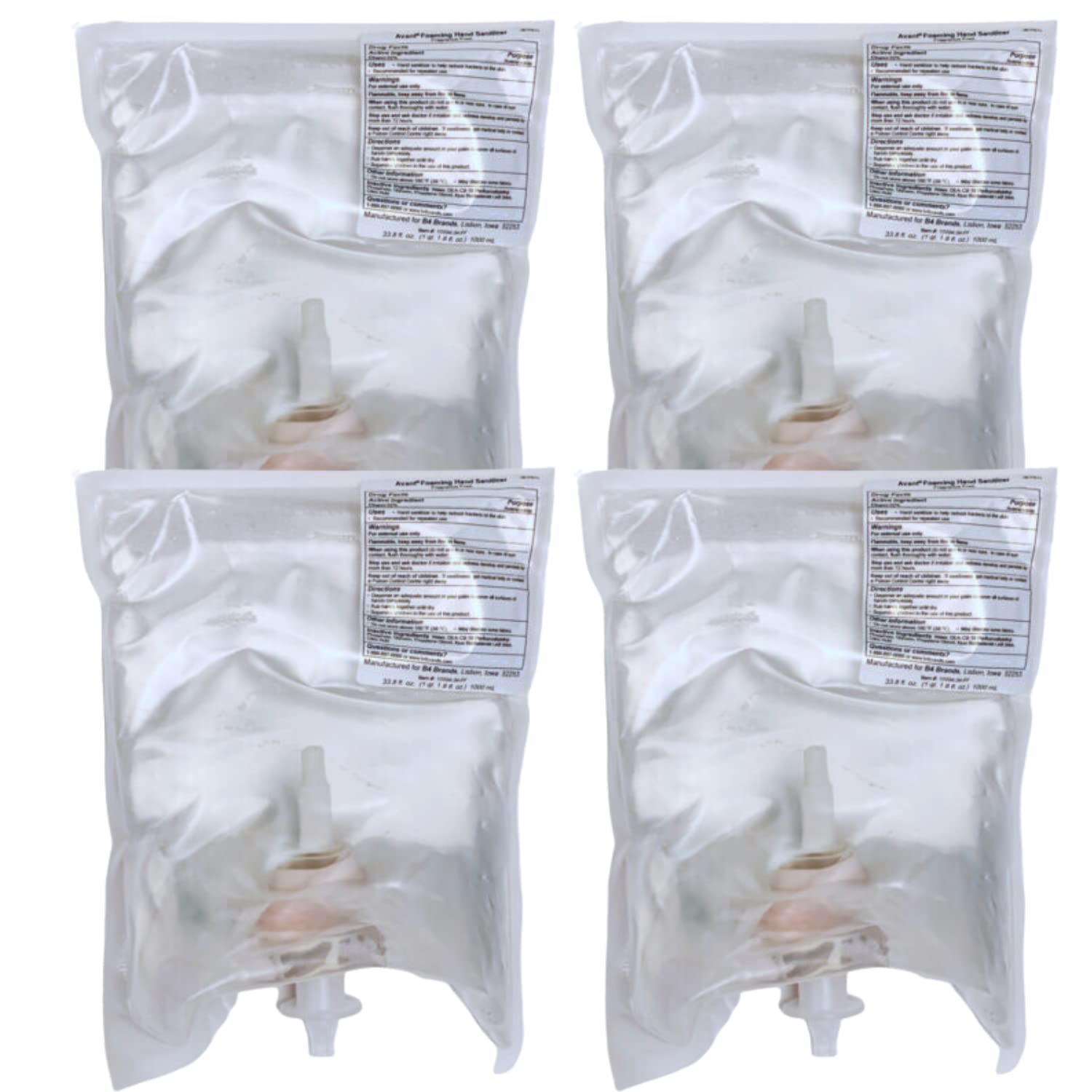 Avant FOAMING HAND SANITIZER Refill for 9360 Dispenser (4 pack 1000ml pouch)