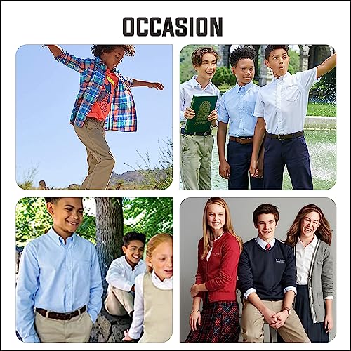 Boy's Super Stretch Slim Fit School Uniform Chino Pants 5