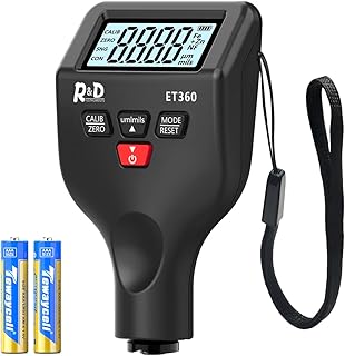 Medidor de espesor de revestimiento,Medidor de espesor digital para coches usados,Medidor de espesor de pintura profesional para superficies de acero/aluminio a base, espesor del revestimiento de