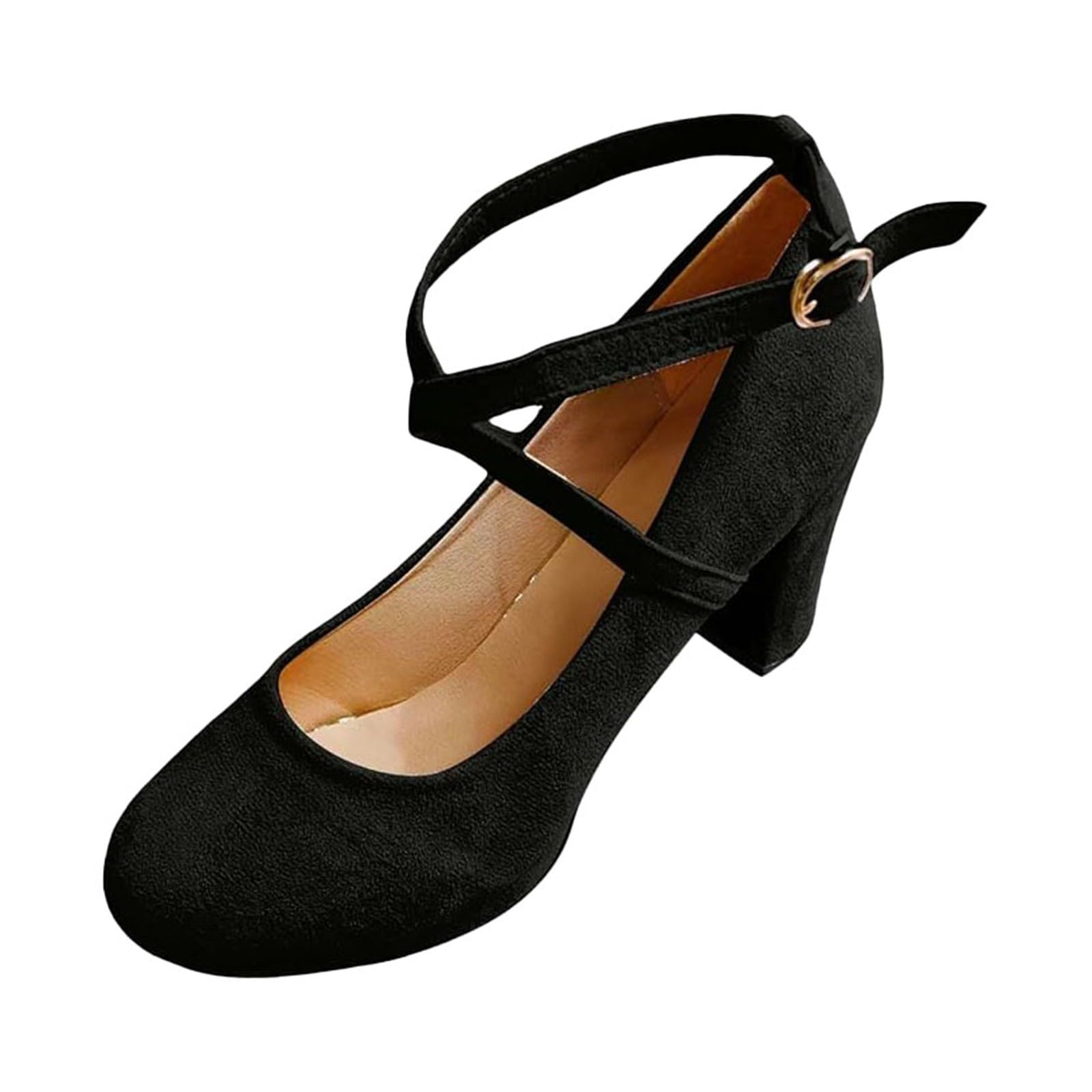 Chaussures à Talons Hauts pour Femmes Escarpins Chic et Elégants Chaussures Décontractées avec Bride à la Cheville pour Mariages et Fêtes 35-42