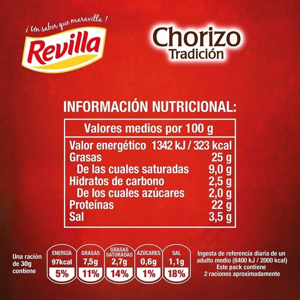 Chorizo ​​Spagnolo Dolce Revilla 1.3 Kg