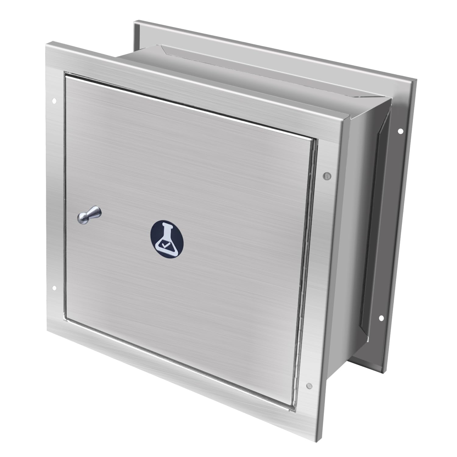 Pass Through Specimen Cabinet Stainless Steel Specimen Box with Pass Tray and Dual Sided Access Window Doors