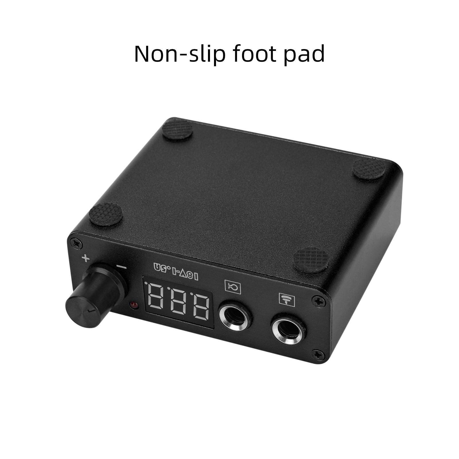 Alimentatore di tatuaggio digitale compatto - Mini alimentazione professionale con display LED, porta di ricarica USB e tensione regolabile per macchine rotanti e bobine
