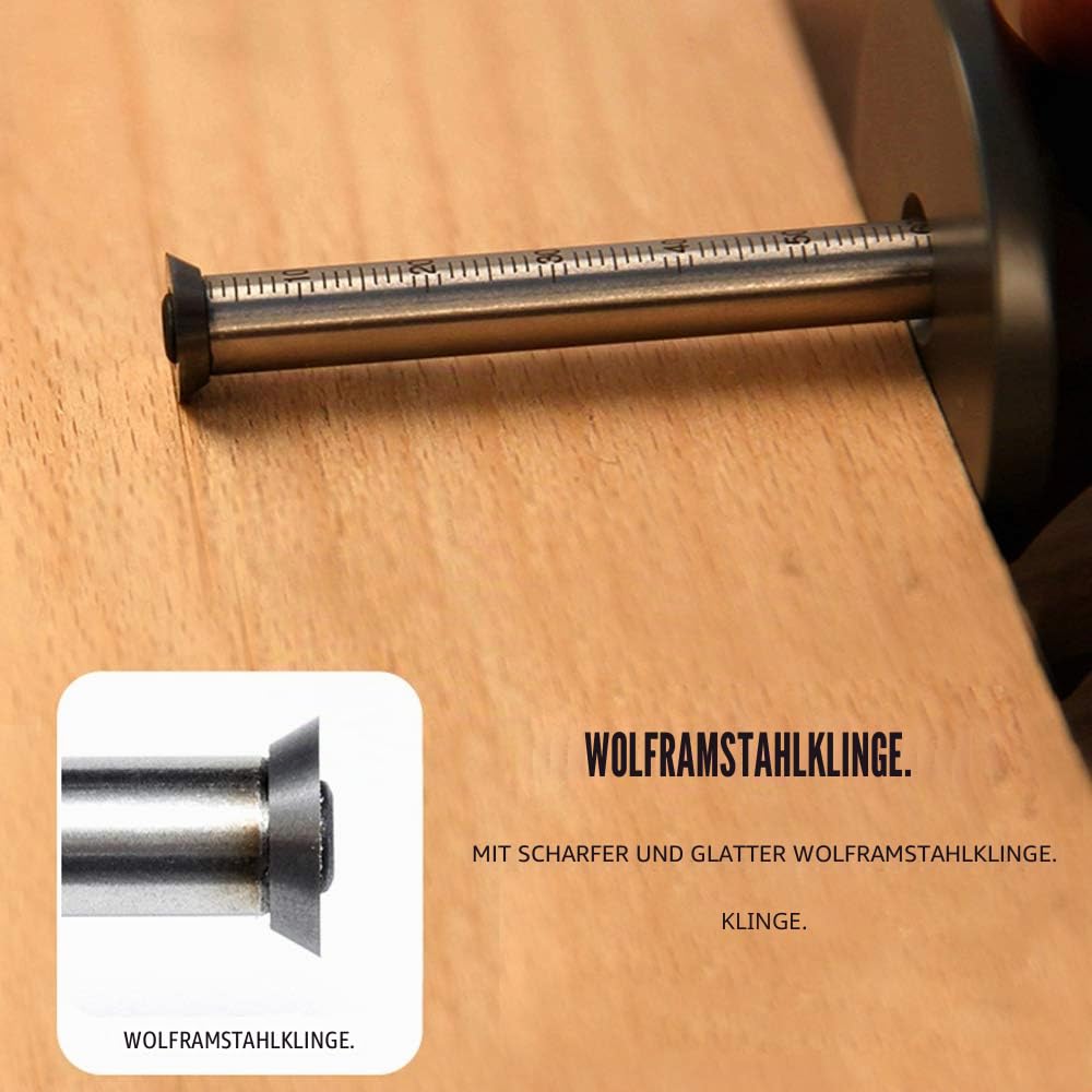 Anreißwerkzeug, DIY Holz Dual-Zweck Schreiber Werkzeuge Multifunktional Zeichnen von Linien und Bögen Scriber Aluminium Alloy Scribe Tools (Type 1)
