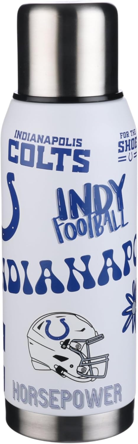 34oz Team Spirit Insulated Bottle Indianapolis Colts