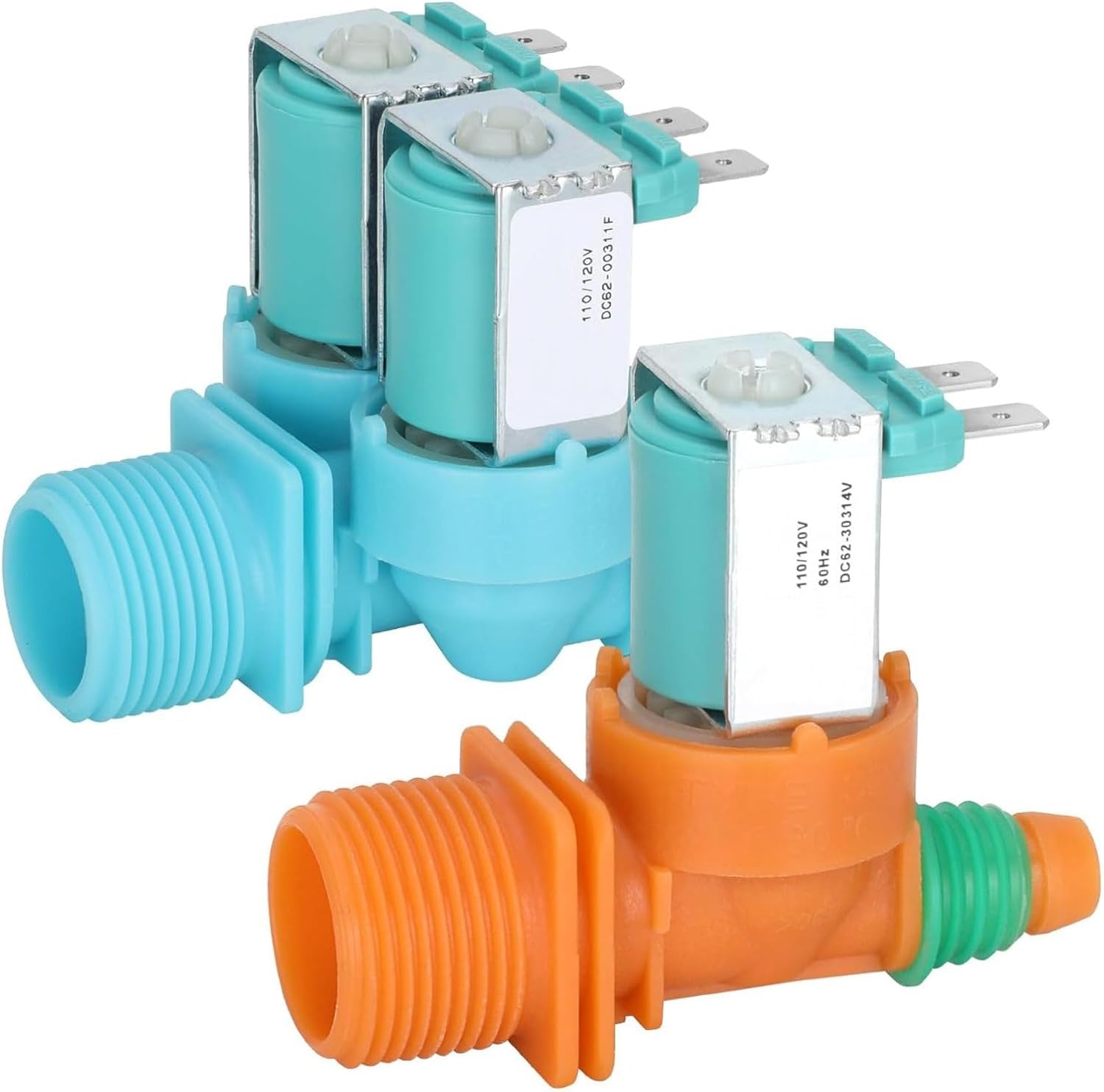 Water Inlet Valve Set DC62-00311F & DC62-30314V Suitable for Samsung WA40J3000AW/A2-11 A2-0011 Washer Accessories