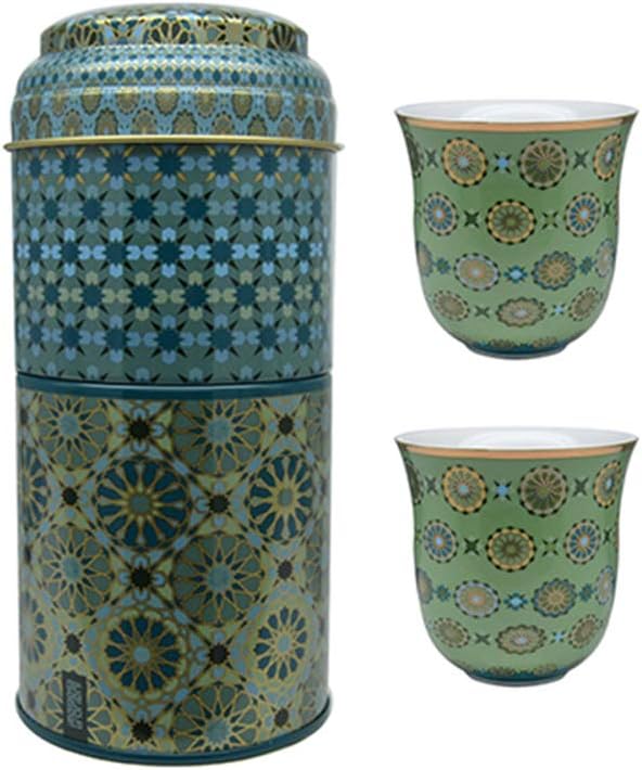 Images d’Orient - 2 boîtes empilables et 2 tasses 90ml - Collection Andalusia