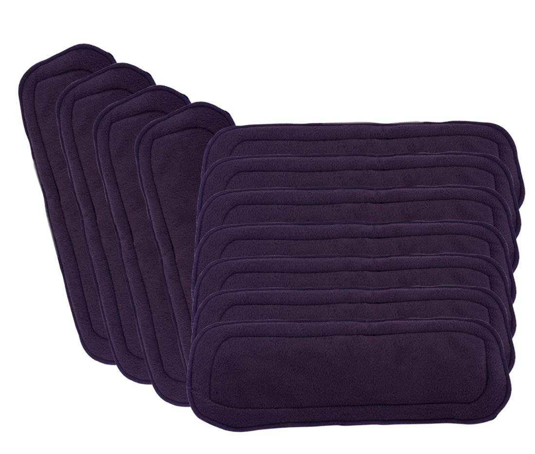 THE LITTLE LOOKERS 5 Layer Wet-free Reusable Washable Cotton, Bamboo Charcoal Inserts/Liners/Pads/Cloth Diaper for Baby Cloth Diapers (Pack of 11)