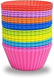 UMWELTFREUNDLICH UND LEBENSMITTELFREUNDLICH: Silikon-Muffinformen für Muffins und Cupcakes sind aus 100 % BPA-freiem Silikon, LFGB-zertifiziert, FDA-zugelassen, ungiftig, umweltfreundlich, flexibel, wiederverwendbar und langlebig. silikon muffinformen für alle altersgruppen