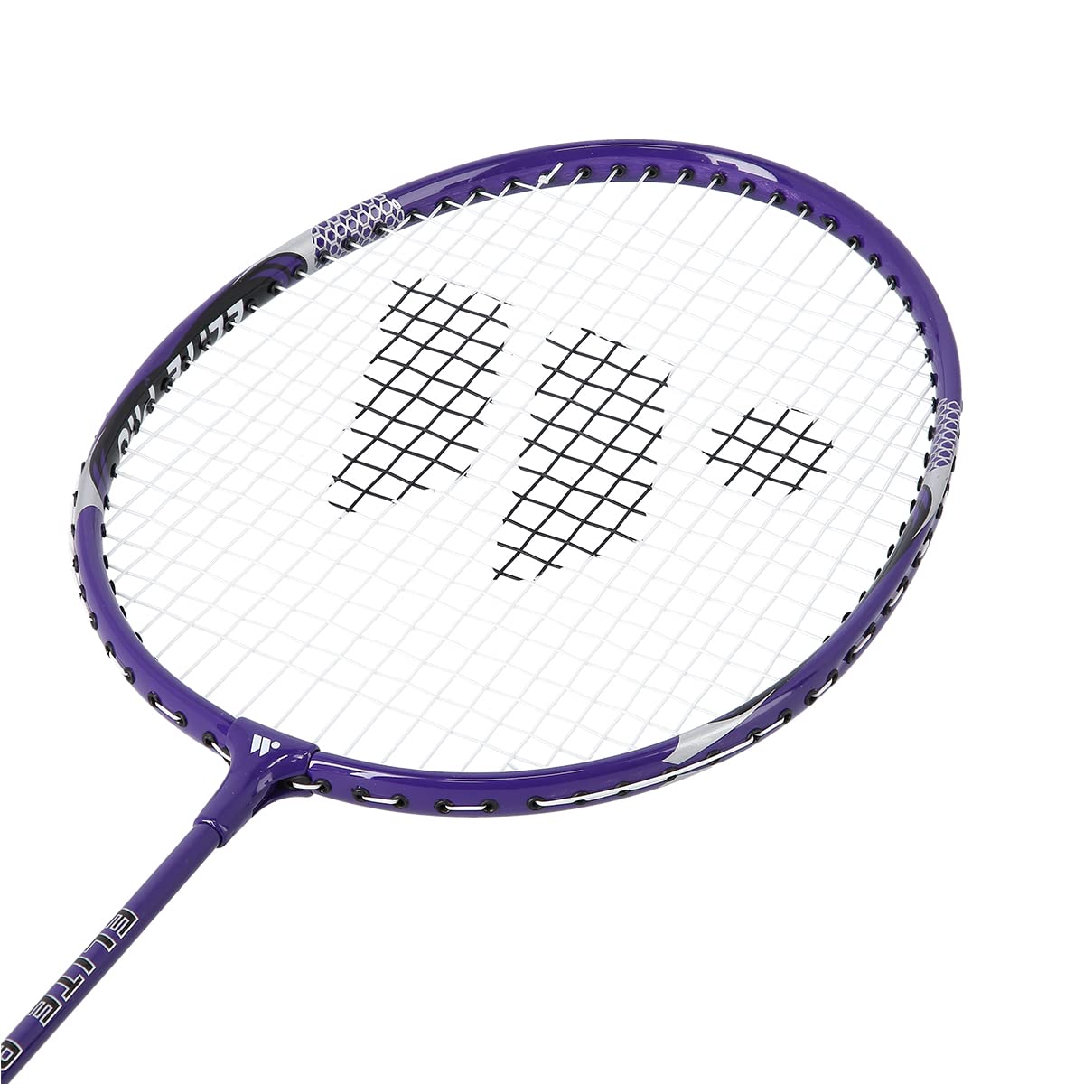 Wish Alumtec Badminton Racket Set 4466 2 Purple Rackets 3 Shuttlecocks Net Lines