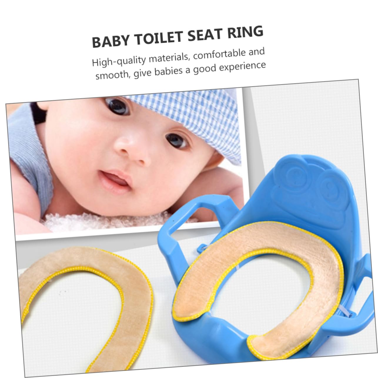 MERRYHAPY Portable Boys and Girls Toilet Seat Toddler Potty Training Covers Training Pad Easy to Clean