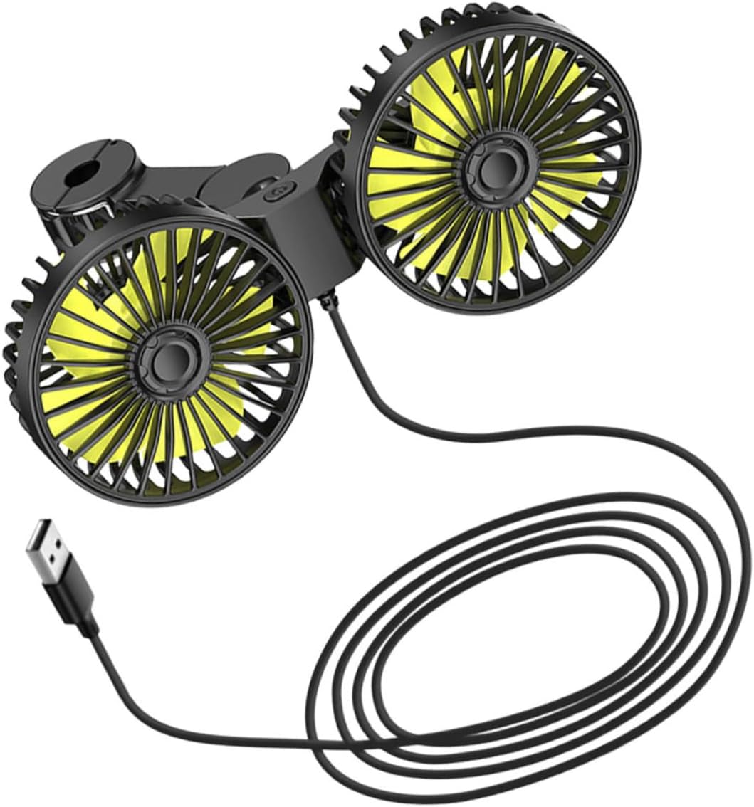 Holibanna Ventilador Eléctrico Portátil Usb Para Coche Refrigeración Asiento Clip