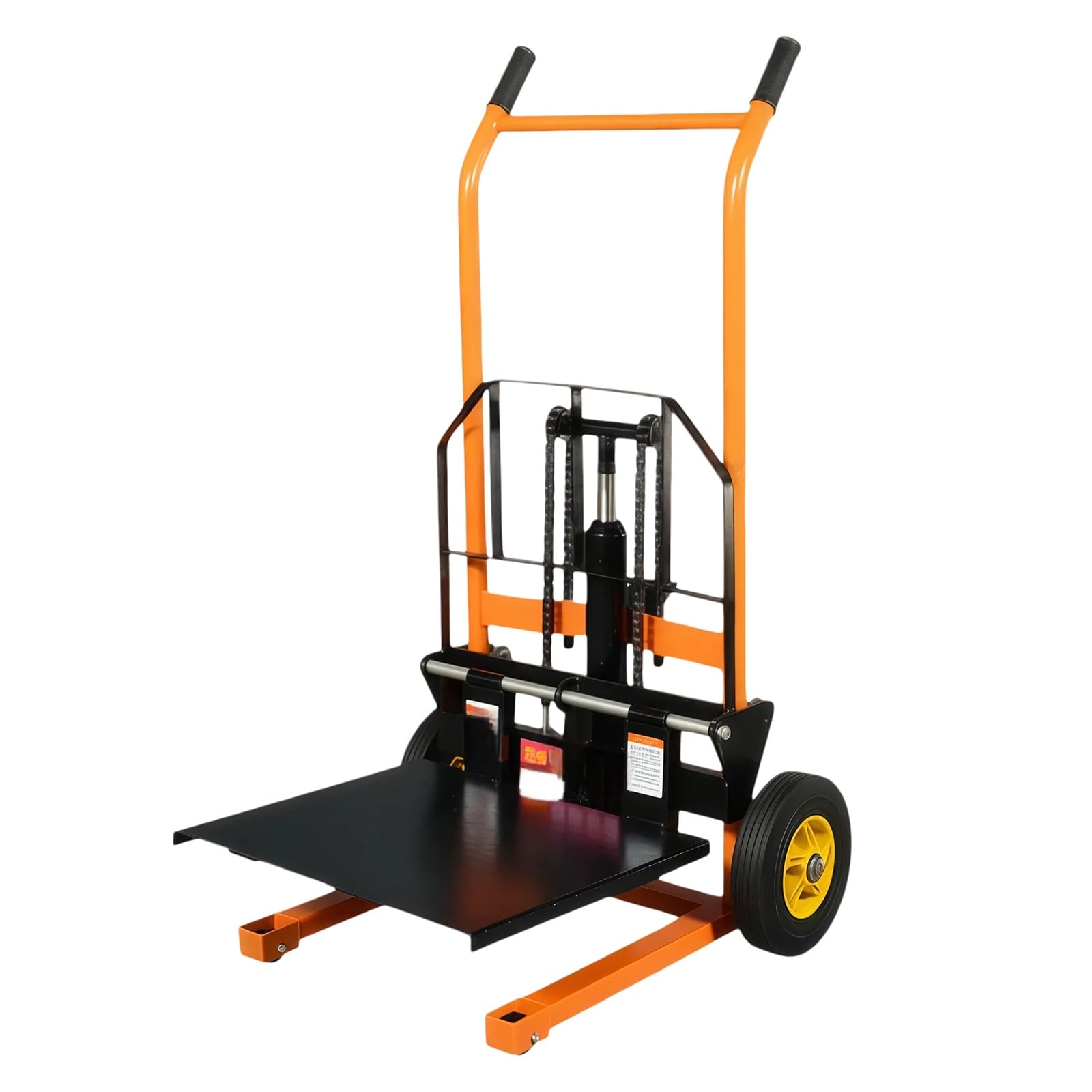 Cenz-888 pallet truck 200kg Manual Stacker Hydraulic Pallet Lift Fork Truck with Flat Panel for Warehouse
