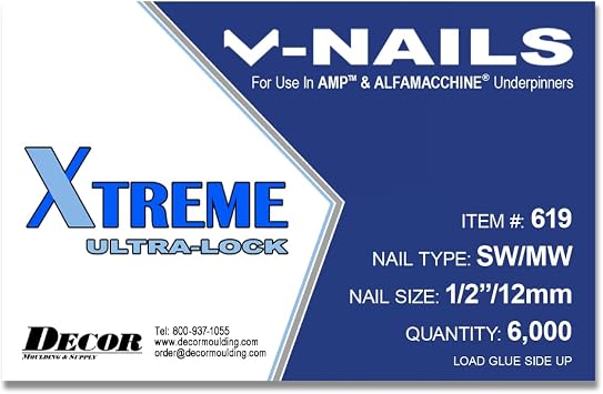 Framer Supply V-Nails for AMP, Softwood, 1/2 Inch 12mm, Pack of 6000