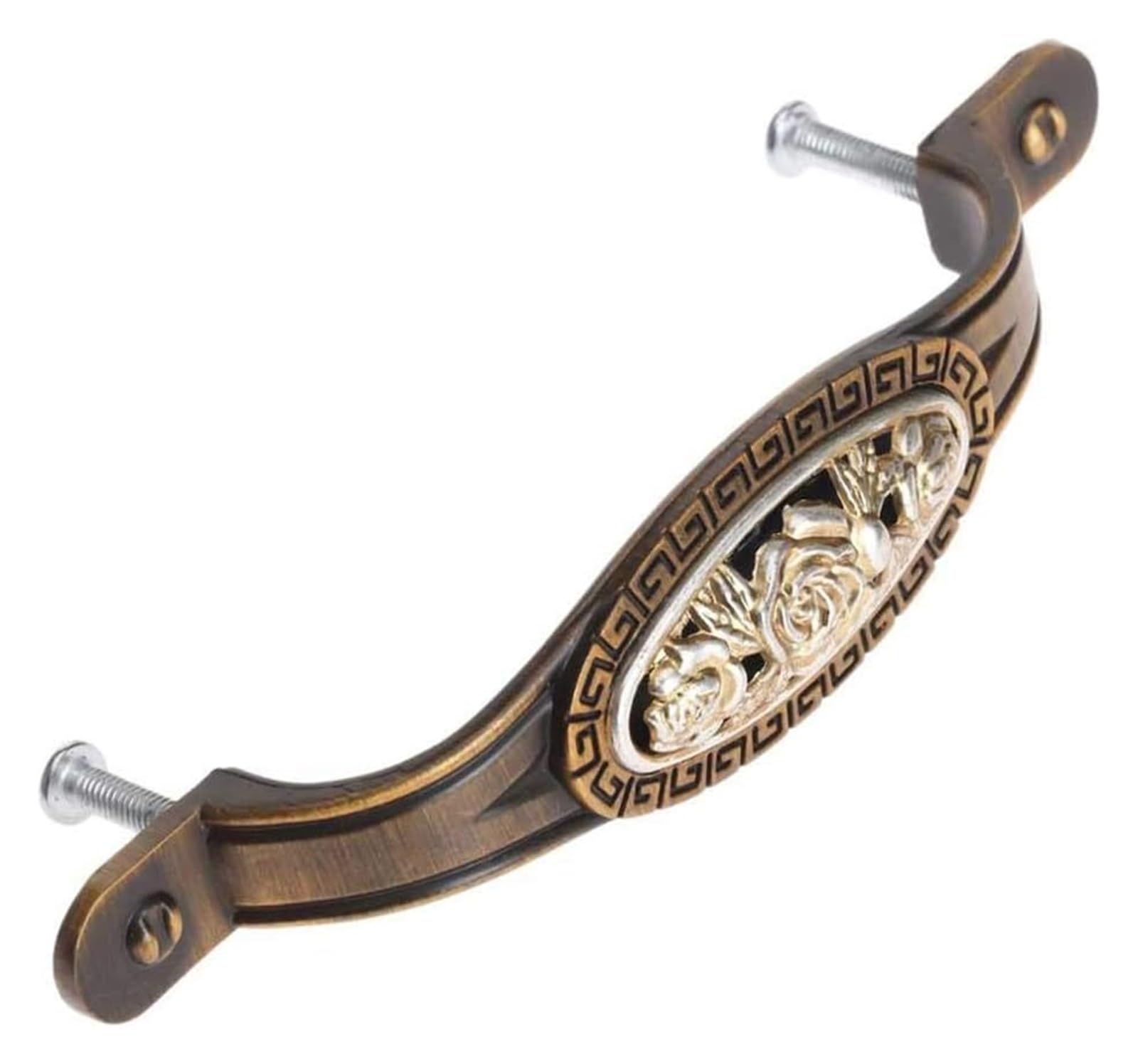 EBZFASO European Style Handles, Retro Aluminum Alloy Wardrobe Closet Cabinet Drawer Door Handle(96mm)