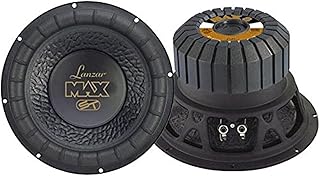 8in Car Subwoofer Speaker - Black Non-Pressed Paper Cone, Stamped Steel Basket, 4 Ohm Impedance, 600 Watt Power and Rubber Suspension for Vehicle Audio Stereo Sound System - MAX8