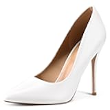 Women's High Heels Pumps Closed Pointed Toe Stiletto 4IN Heels Dress Wedding Shoes