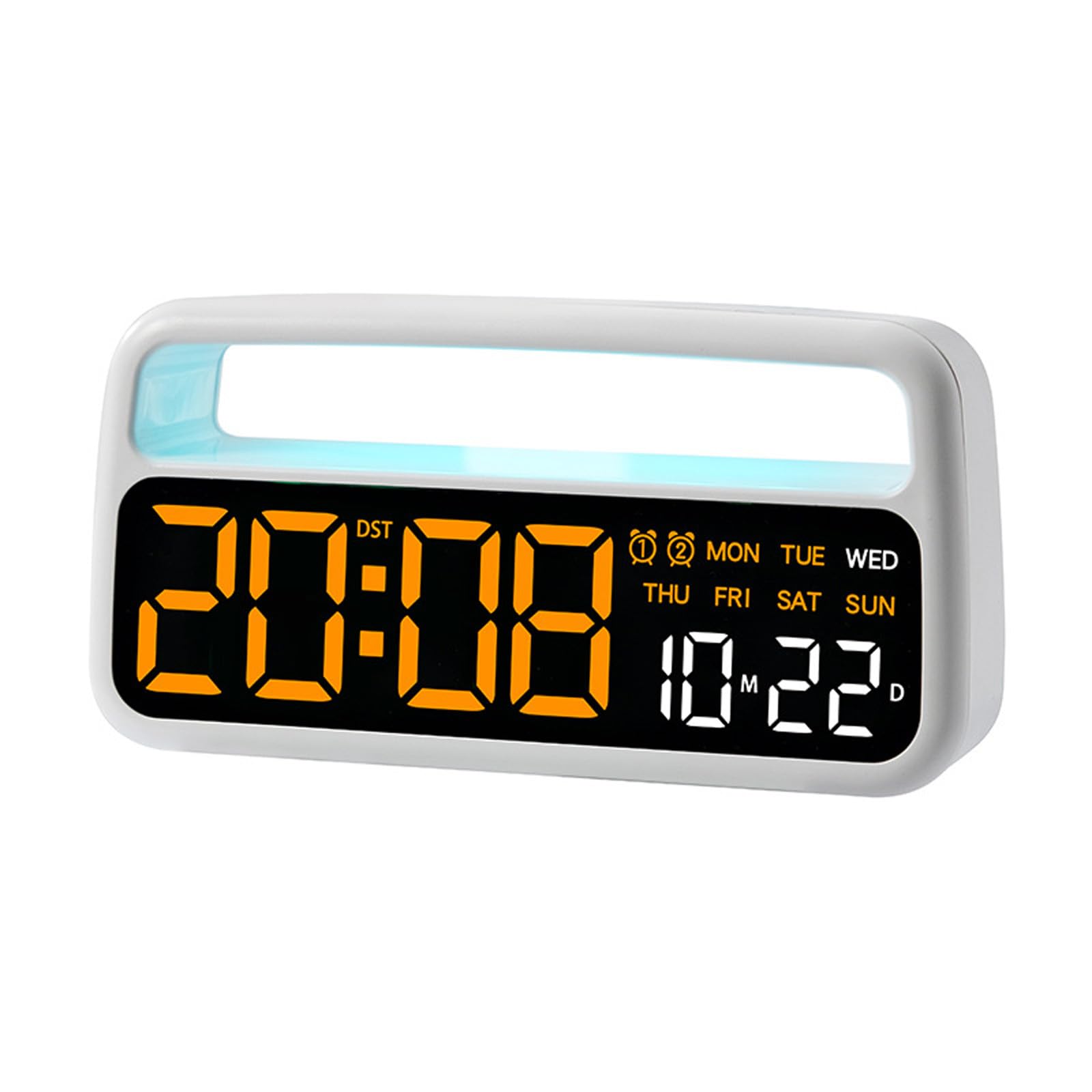 Lerpwige Digital Alarm Clock Bedroom Desk Clocks With Daylights Saving Time Date Loud Alarms For Bedside Table LED Clocks Alarm Clock