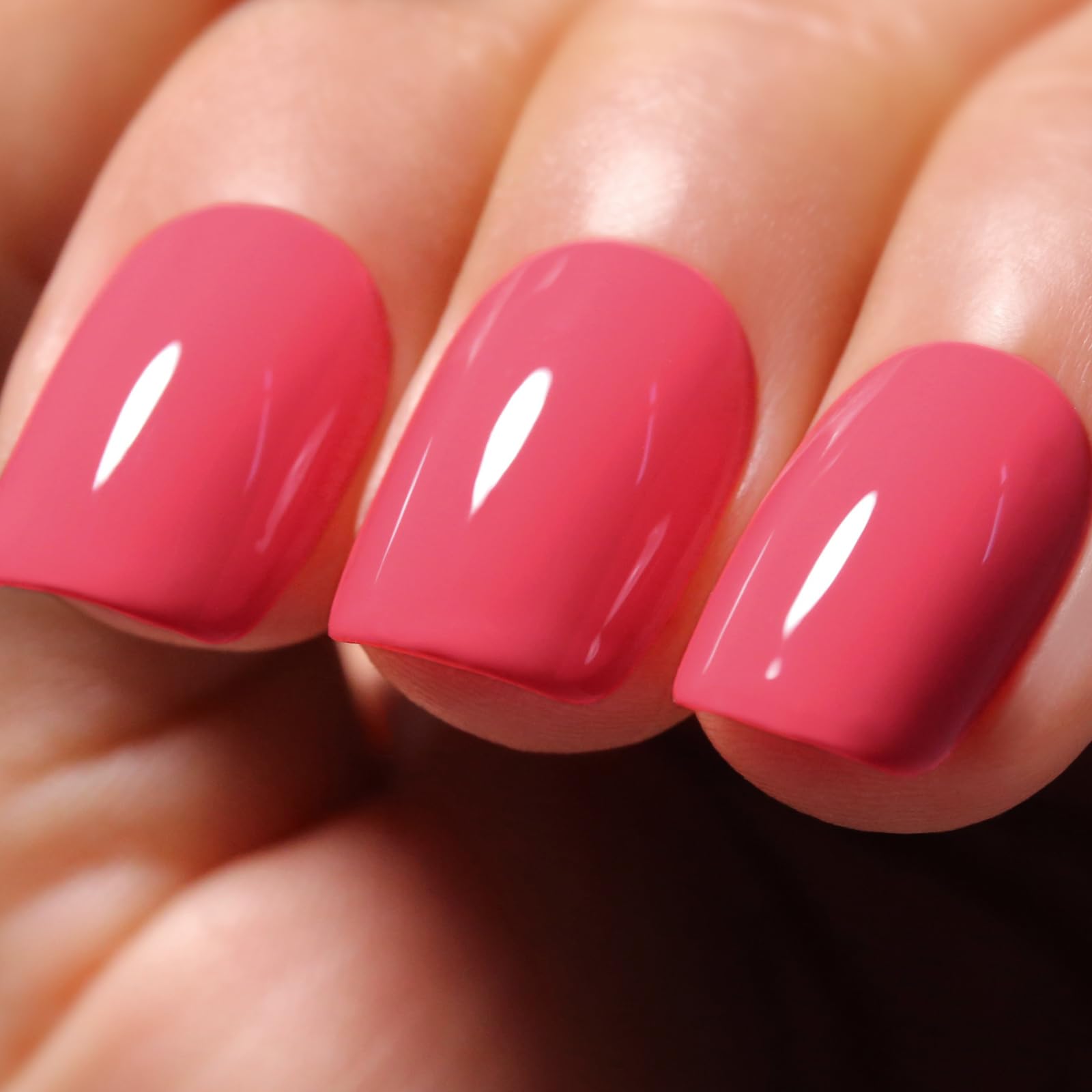 Ozzeal Gel Polish - 0.5 Fl Oz Bright Coral Orange UV LED Soak off Nail Polish for Spring Summer Manicure Salon DIY Art — view 120