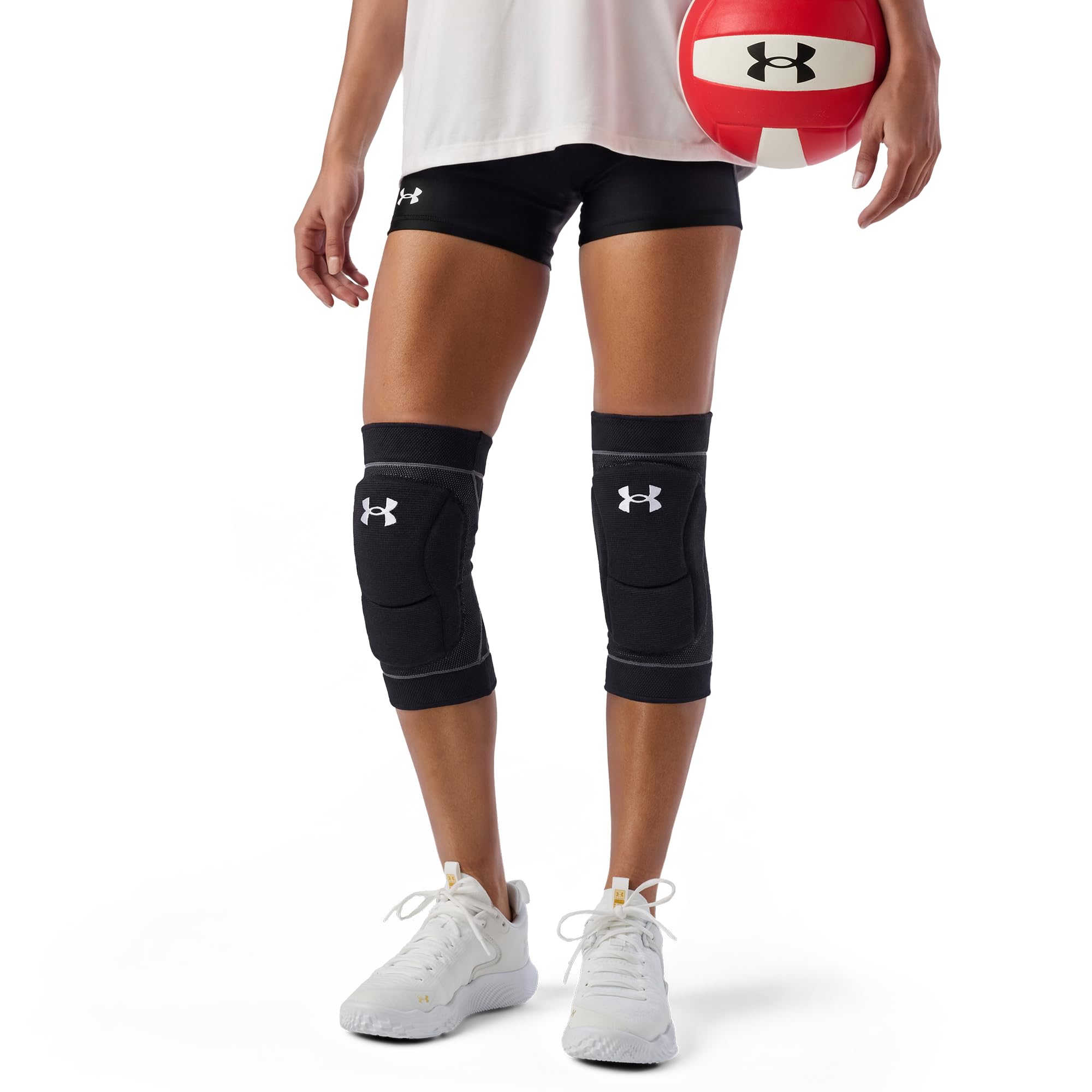 Under Armour 3 rodilleras largas VB para adultos, color negro, L