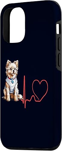 Miniatura 5 de iPhone 11 Russian Toy Dog Heartbeat EKG Funny for Dog Fans & Owners Case