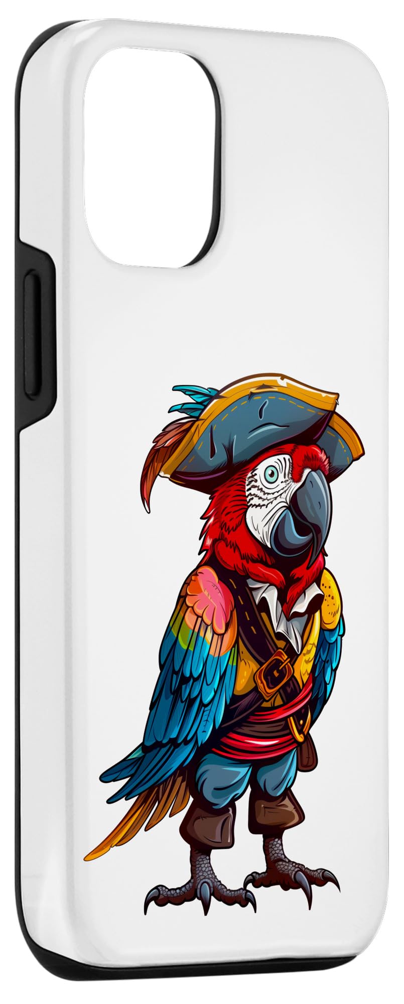 iPhone 13 Funny Parrot Pirate Parrot - Parrot Dressed As A Pirate Case - Image 3
