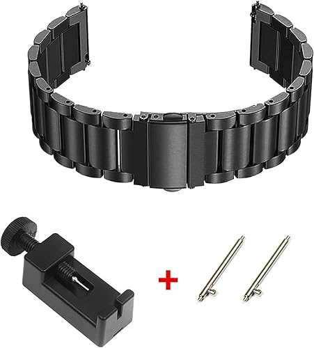 Miniatura 10 de Lamshaw Bandas compatibles con Fossil Gen 6 Smartwatch Band sólido acero inoxidable banda de metal para Fossil Gen 6 1.654in1.732in Smartwatch