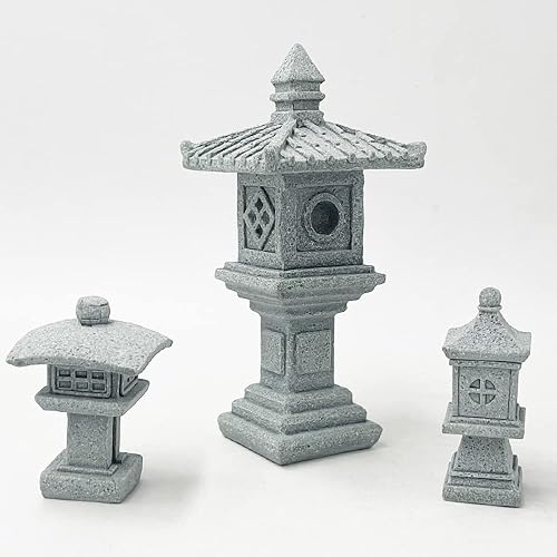 Miniatura 1 de KIBUN Estatua de Budaárbol bonsái artificialdecoración japonesa, farol, estatuas de pagoda, accesorios de jardín zen para el hogar, oficina,