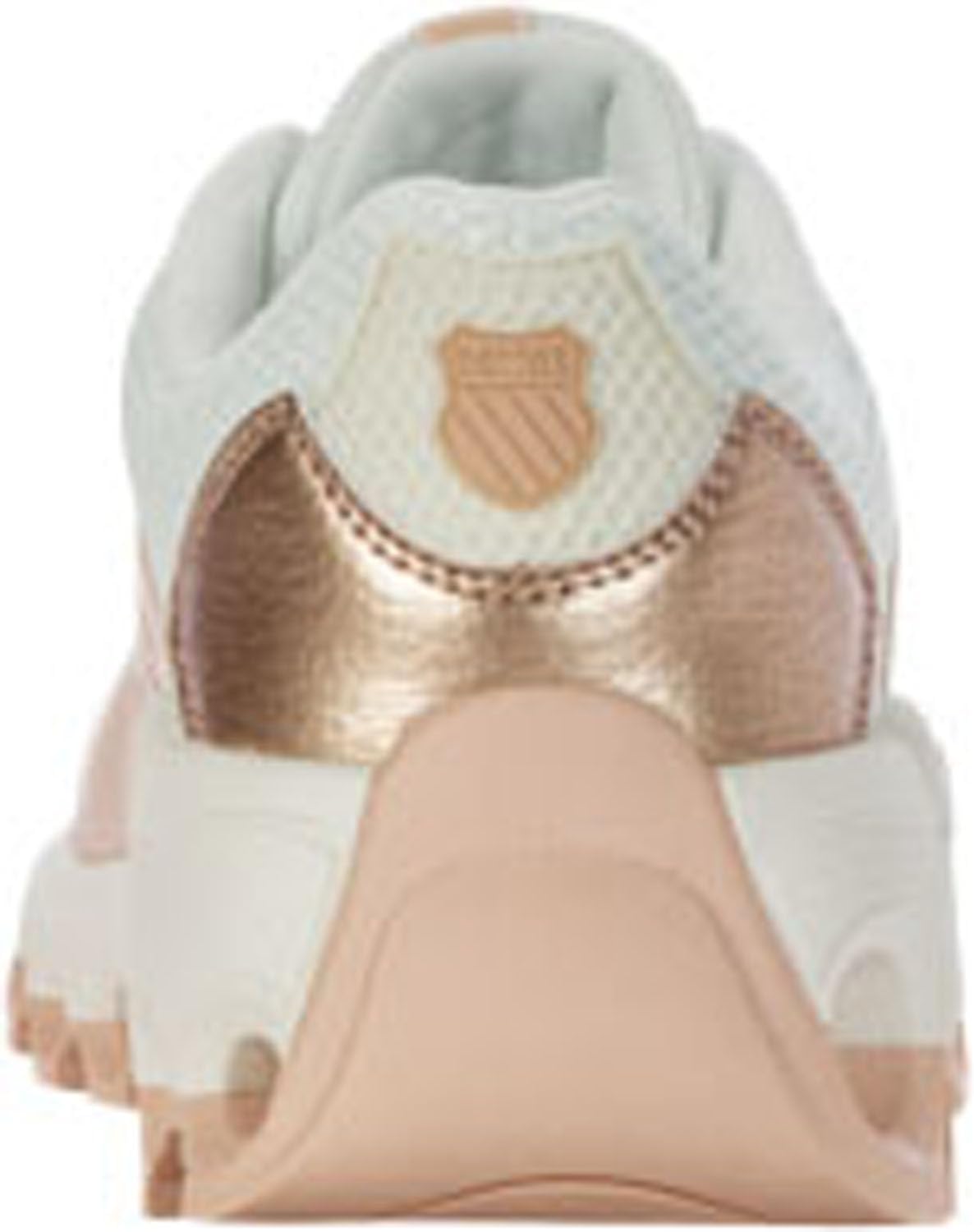 K-Swiss - Womens Tubes Sport Running Shoes, Color Star White/Cream Tan/Rose Gold, Size: 7 M US