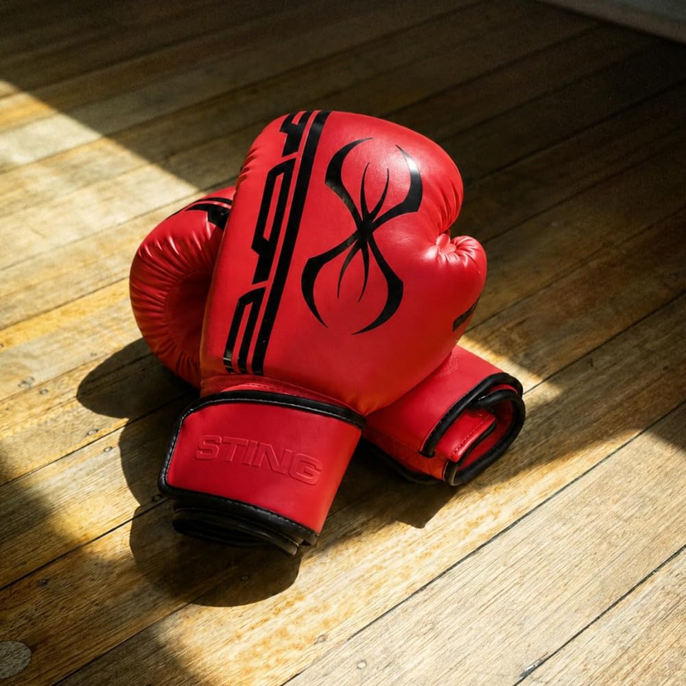 STING Armaplus Boxing Gloves, Matte-Finished High-Tech Gloves for Boxing, MMA, Muay Thai, and More, Shock-Absorbent Boxing Gloves for Men and Women, Boxing Equipment