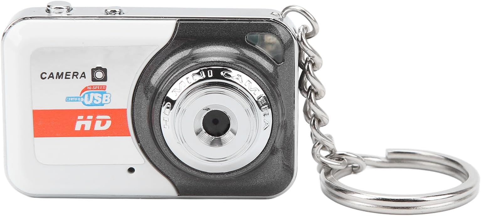 Digital Camera, Compact HD Video Camera with Motion Detection, Mini Camera, Portable Mini Thumb Camera, Personal Pocket DV Support 32GB TF Card for Teens, Kids, Adults, Students (Silver Gray)