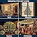 JOYIN 100 LED Christmas Net Lights,4X 6FT Christmas Mesh Lights with 8 Modes, Connectable, Waterproof for Bushes Trees Yard Indoor Outdoor Xmas Decorations (Warm White)