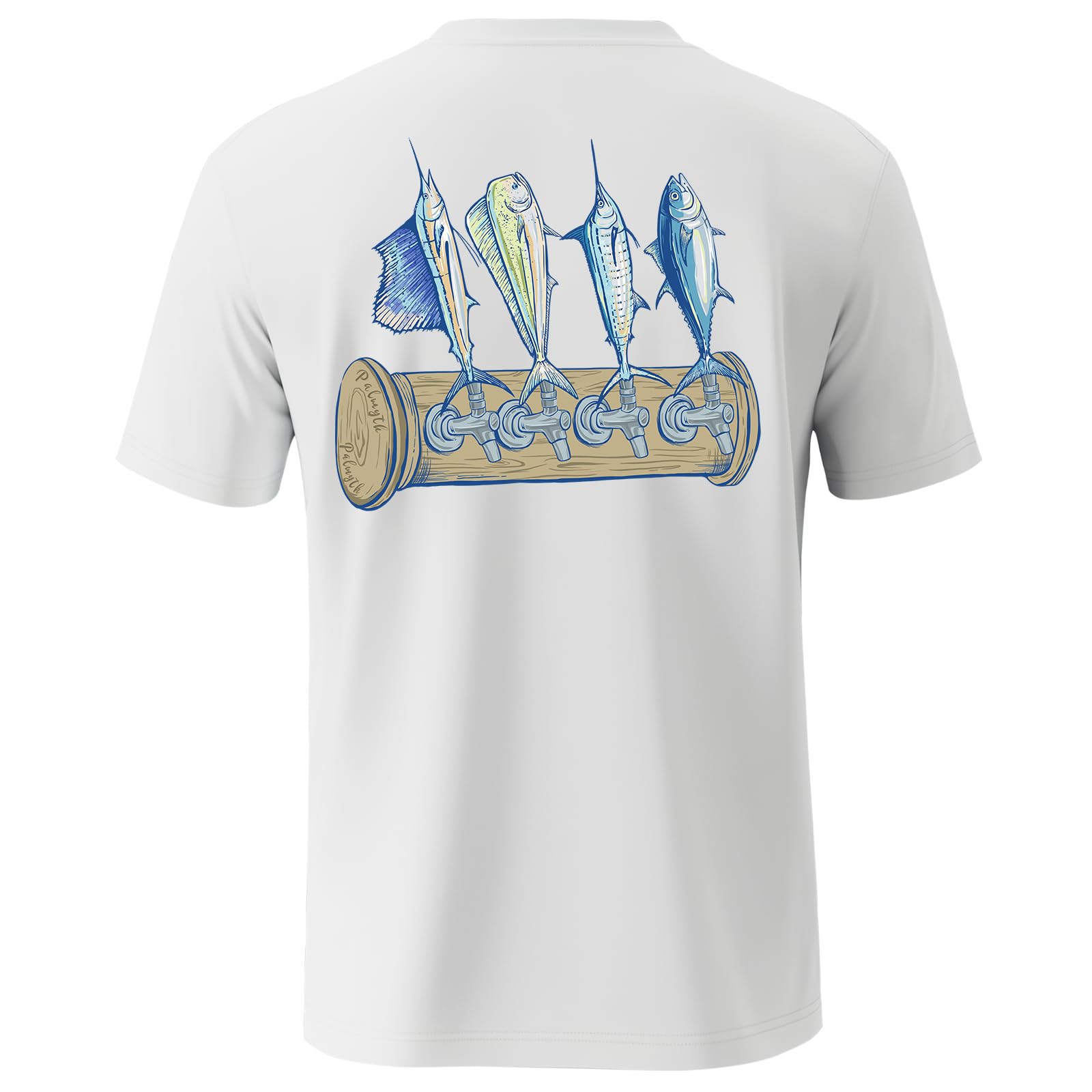 Palmyth Men's Fishing UPF 50+ Sun Protection Short Sleeve T-Shirt