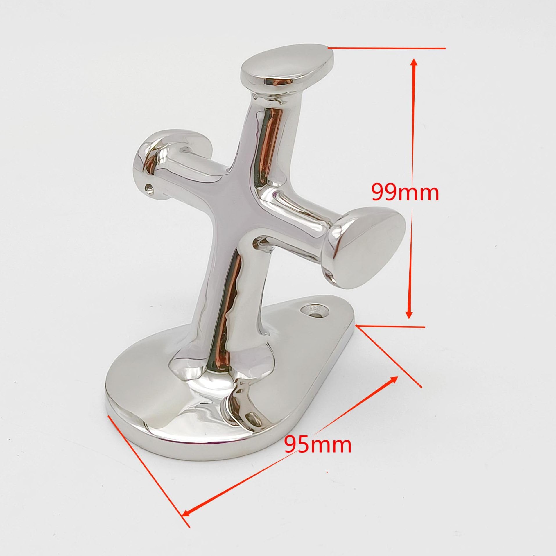 Marine Poller 4 PCS Marine Grade 316 Edelstahl Einzel Kreuz Poller Heavy Duty Klampe für Marineboote