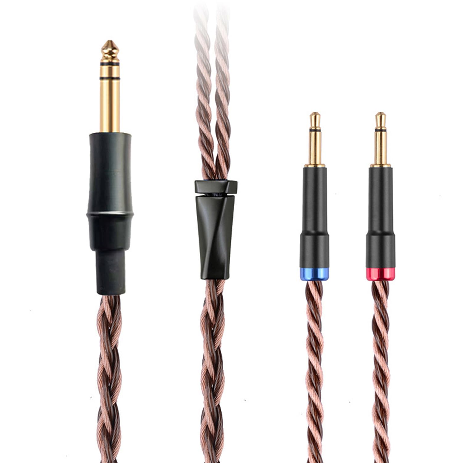 FAAEAL 8N OFC German Copper Cable Wire Compatible with Sony MDR Z1R MDR Z7M2 Hifiman HE560 HE-350 Meze Audio Denon AH-D9200 Headphones 6.35mm Plug