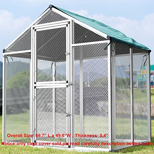 Sliverylake Green Polyester Cover Blanket for Parrot Finch Cockatiel Macare Lagre Bird Cage