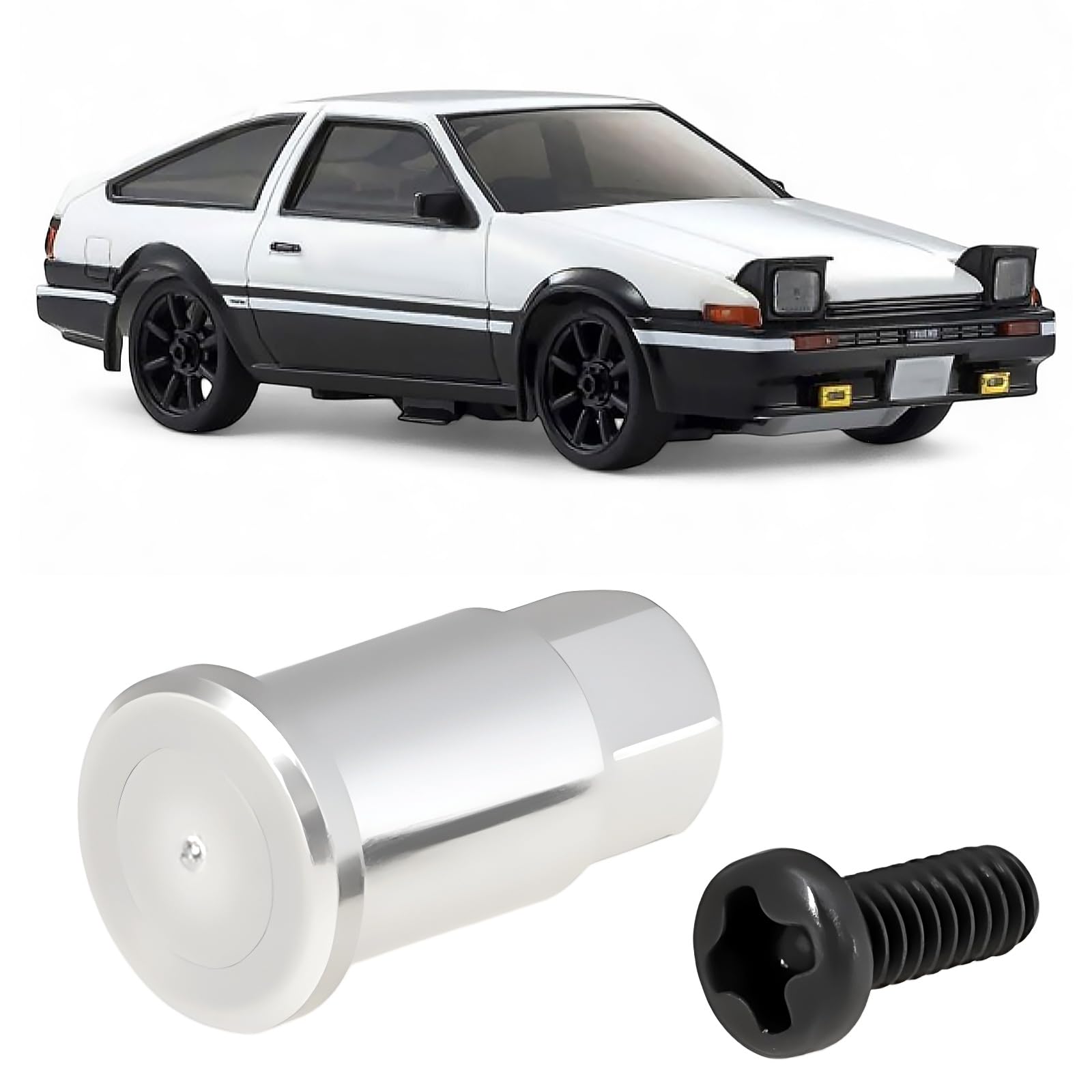 Create idea 2pcs 10mm RC Car Front Wheel Hex Hub Drive Adapter Compatible with LDRC AE86 A86 A86P LD1801 1/18 - Image 2