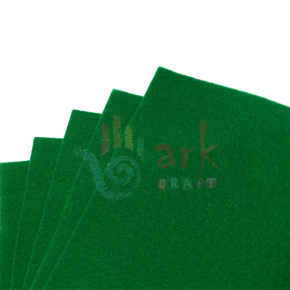 Forest Green Felt Sheets, A4 Size, 5 Per Pack