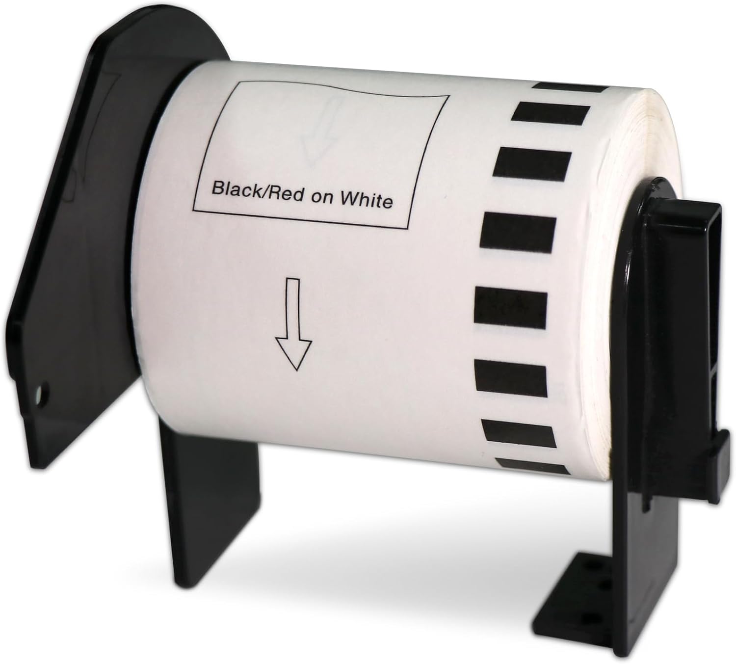 BETCKEY - Black/Red on White Continuous Labels Replace for Brother DK-2251 (2-3/7" x 50'), Use with Brother QL-800, QL-810W, QL-820NWB Printers [2 Rolls] - Image 3