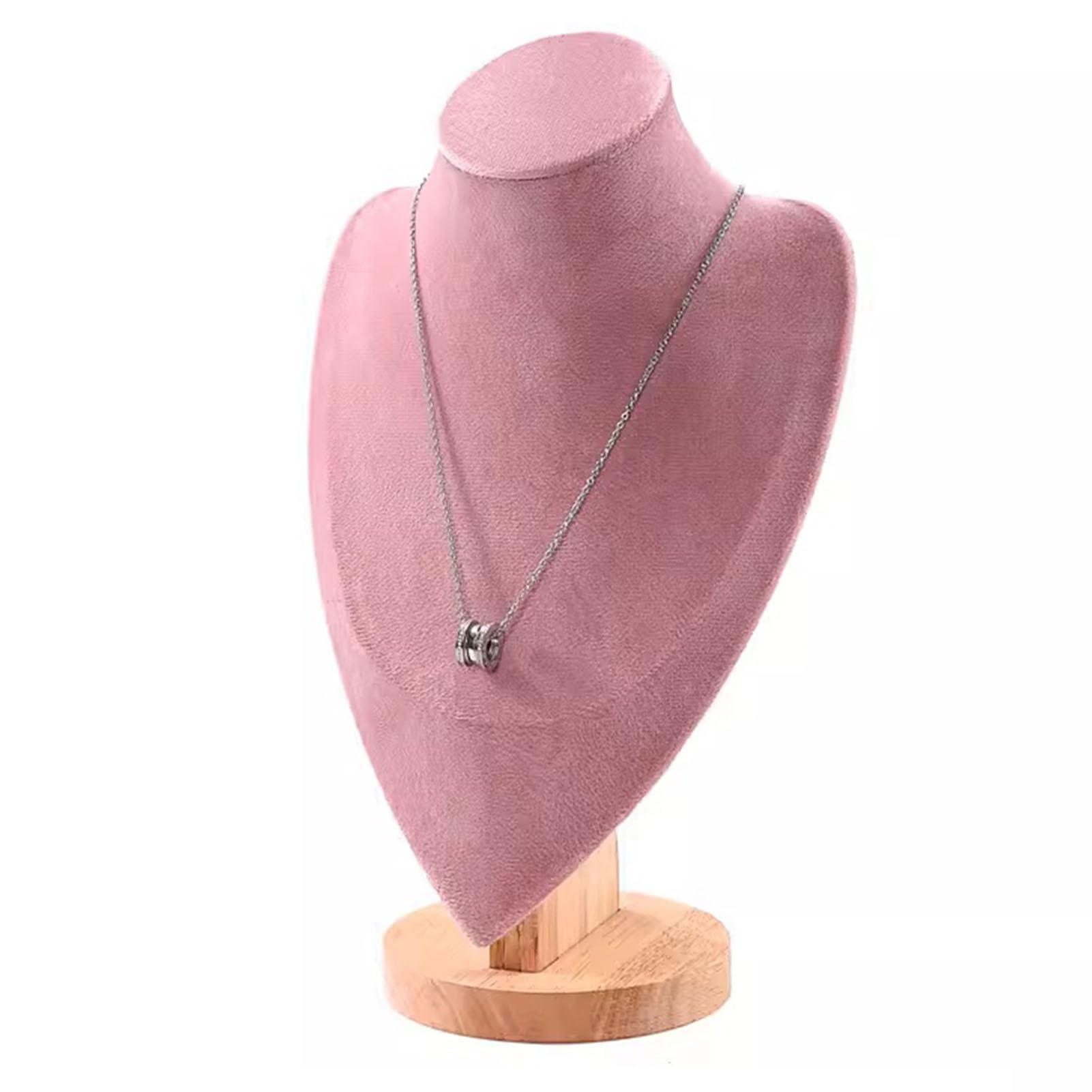 XCSCUK Necklace Display Stand,Jewelry Display Stand,Necklace Display Microfiber Velvet Jewelry Display Stand,for Jewelry Store, Collector (19x32cm)