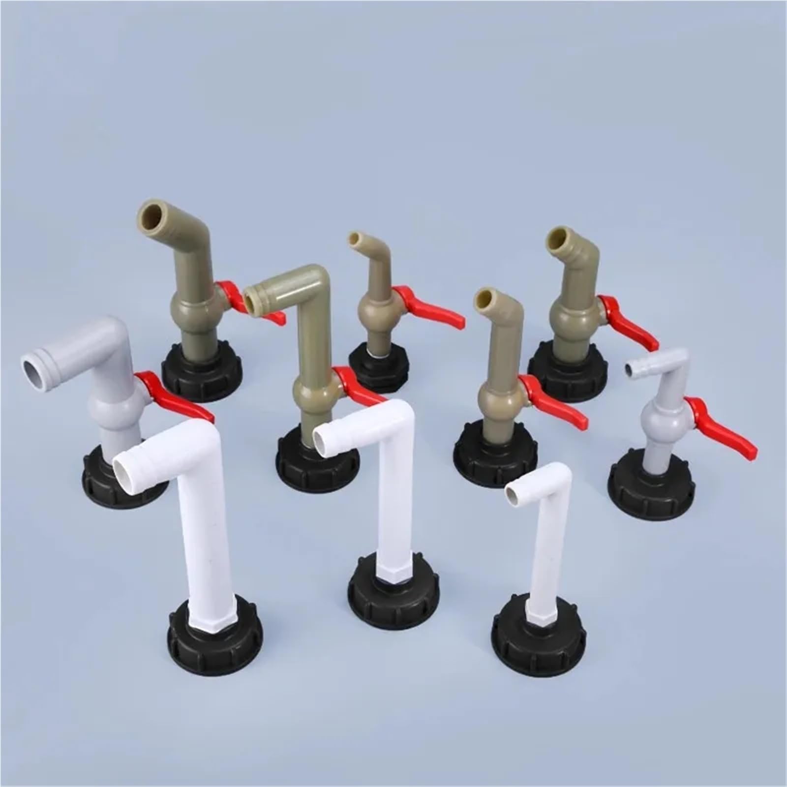 Adaptador de tanque IBC, accesorios válvula cubo agua, conector riego jardín, interruptor manguera fácil uso, grifos(1)