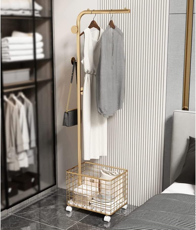 Luteti Coat Rack Stand Clothes Rack Stand, Garment Storage Shelf